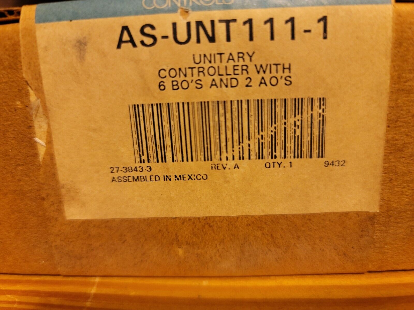 JOHNSON CONTROLS AS-UNT111-1 REV.A (BRAND NEW IN SEALED FACTORY BOX)