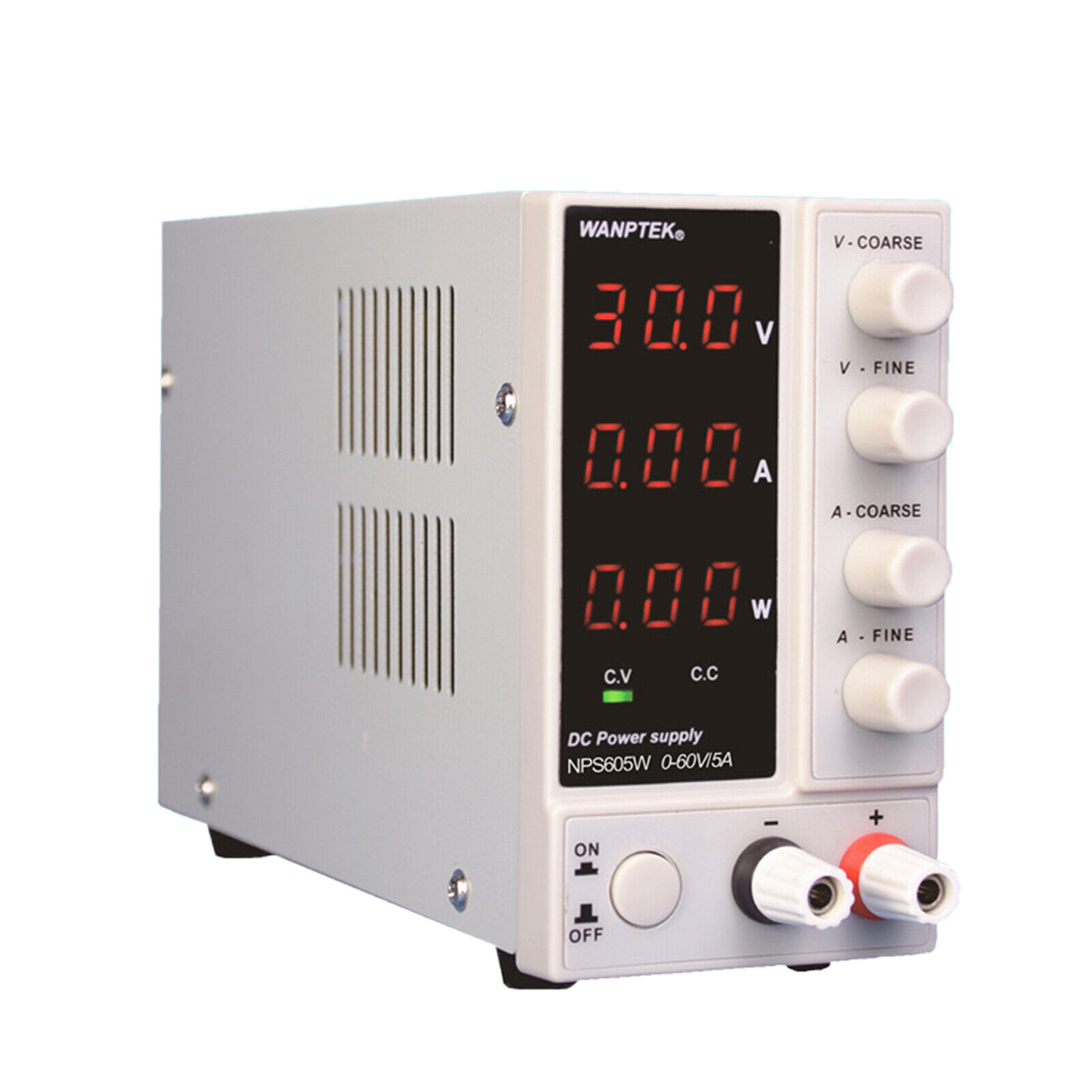 W/Digital Display Constant Voltage Lab Linear Adjustable DC Bench Power Supply 