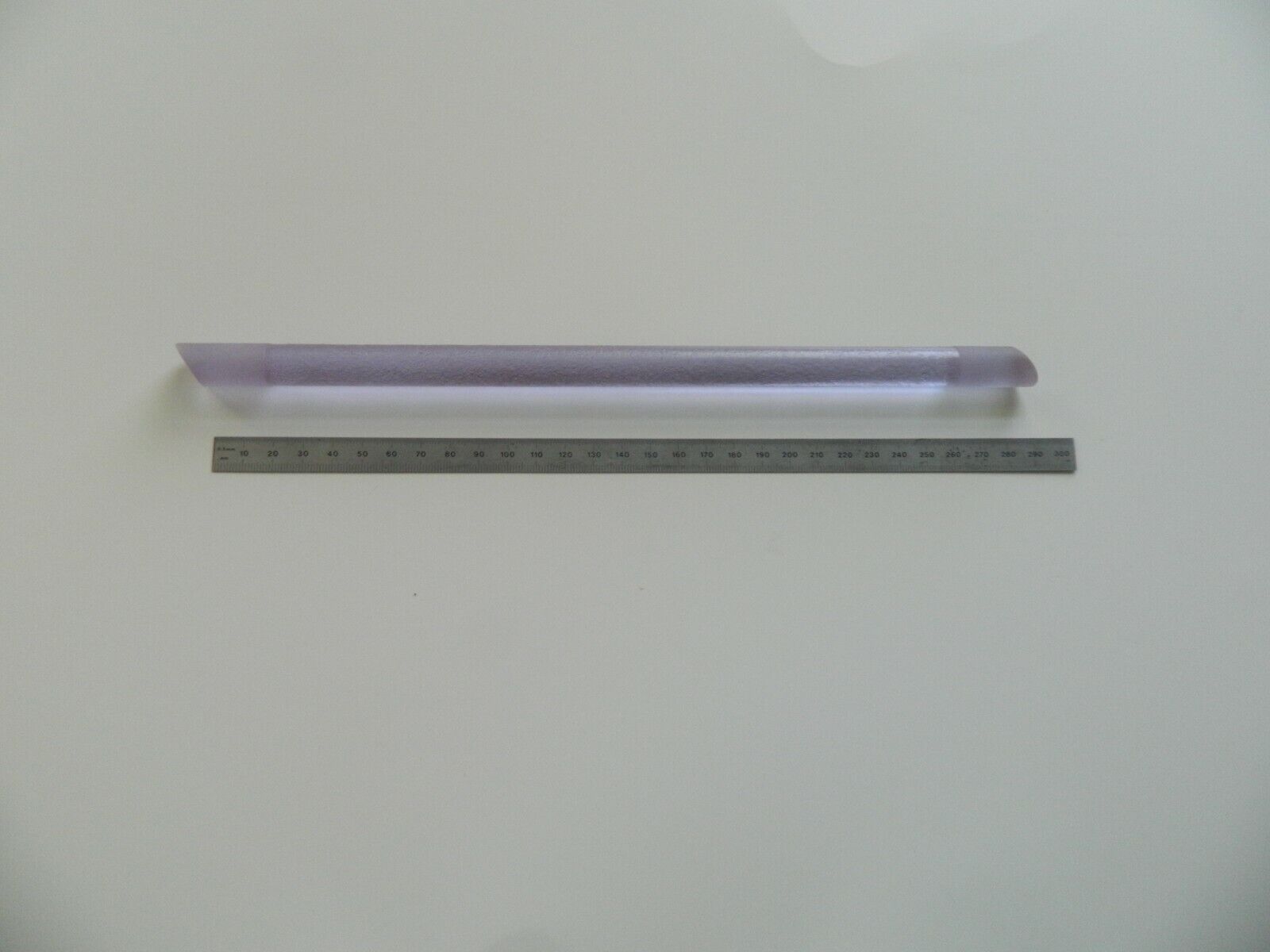 Silicate Nd:glass rod, 14.5mm dia. x 280mm length, Brewster ends, new, vintage  