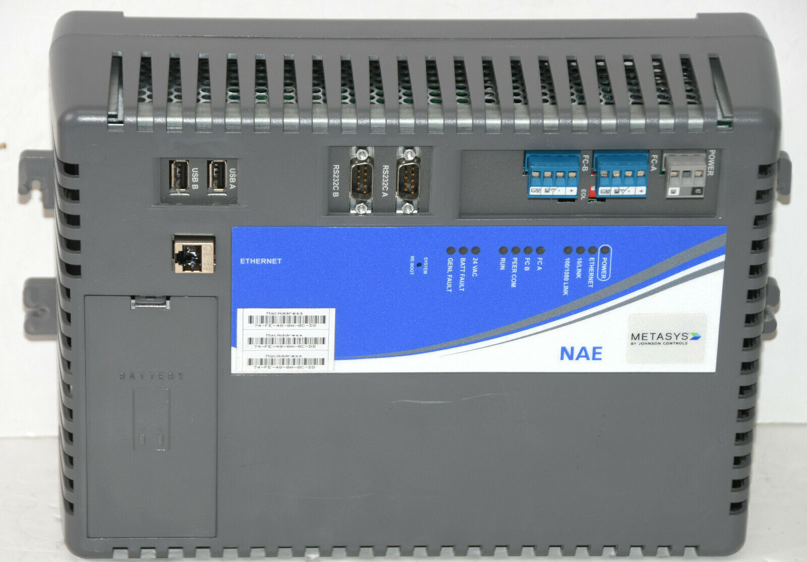 Johnson Controls Metasys MS-NAE5510-3 Controller NAE 5510 MSNAE55103
