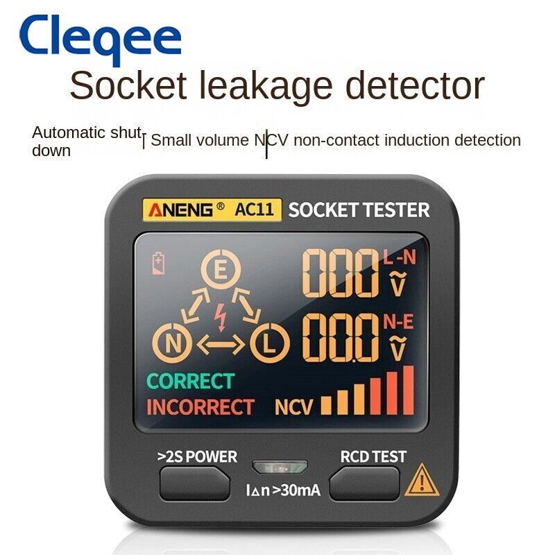 Digital Display Socket Tester Plug Polarity Phase Check Voltage Detector US/EU