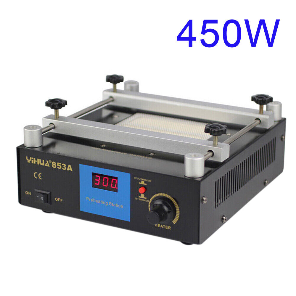 Infrared Hot Plate Preheat Station for BGA SMT Motherboard Rework Repair 450W US