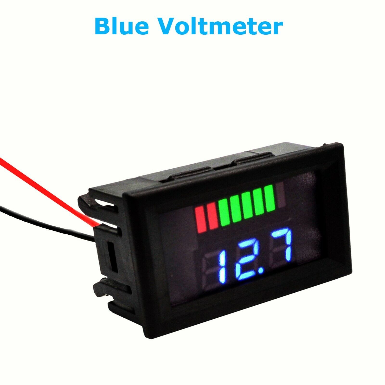 12V-60V Car Marine Motorcycle LED Digital Voltmeter Voltage Meter Battery Gauge