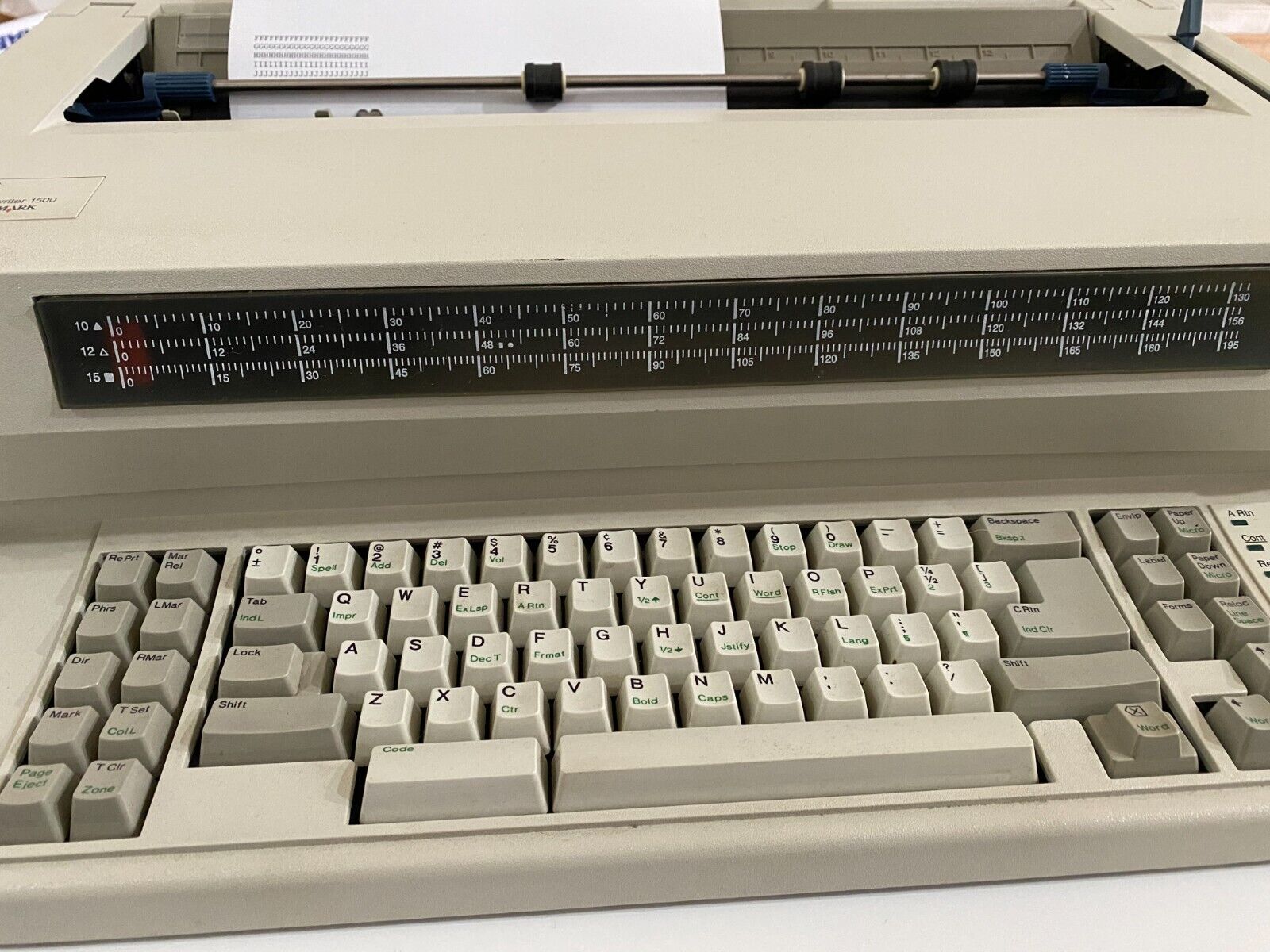 Vintage IBM Wheelwriter 1500 by Lexmark 6783-011 Electric Electronic Type Writer