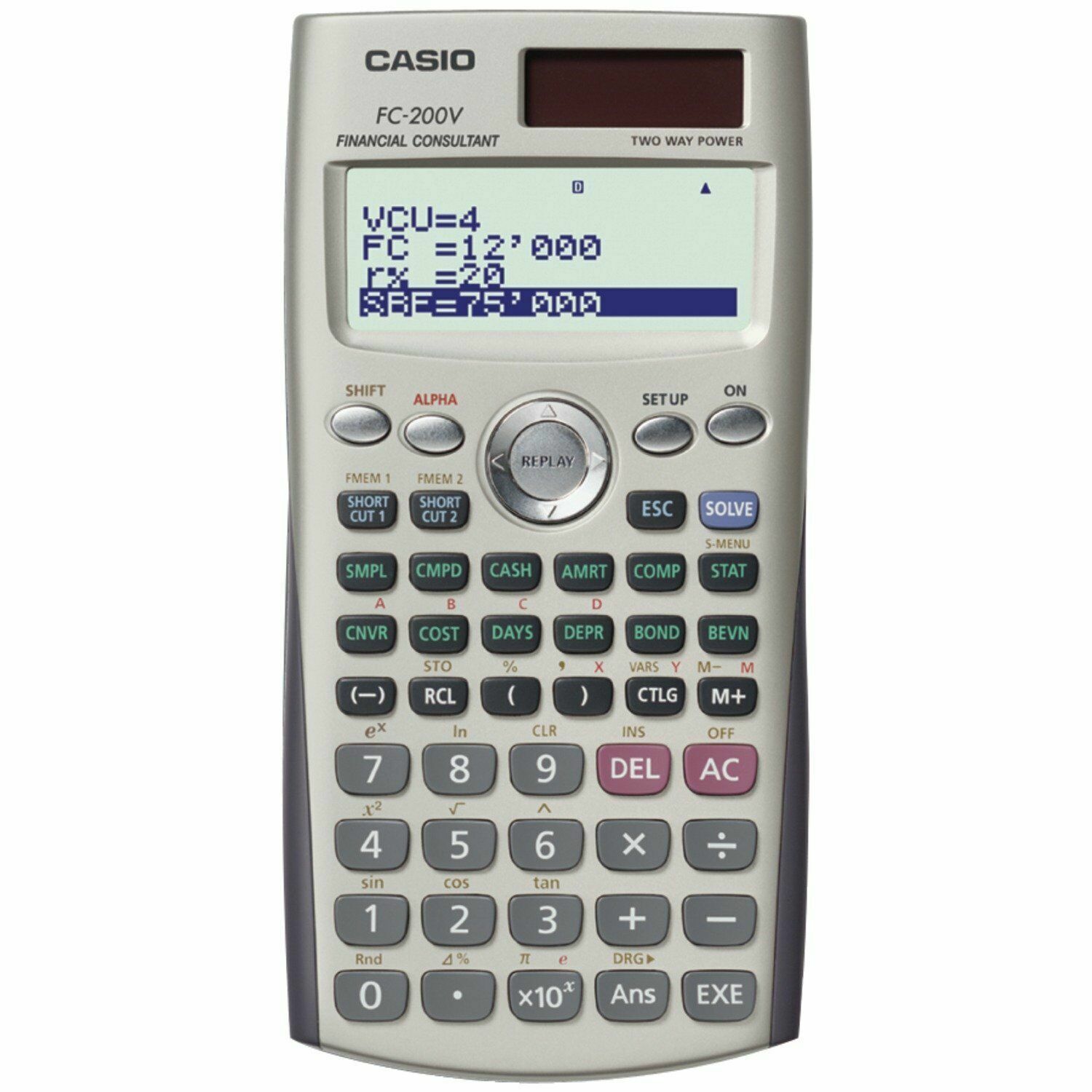 Casio FC 200V Calculadora financiera FC 200 V FC200V A estrenar en caja sellada