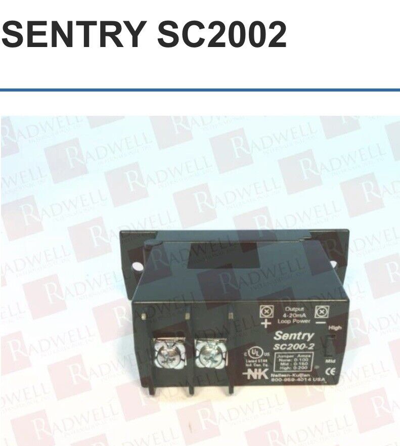 Sentry SC200-2 Split Core Current  TRANSDUCER (SAVE BIG$$$)