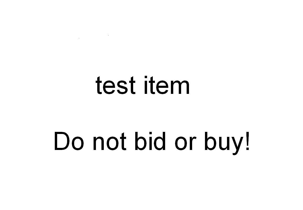 Test listing - DO NOT BID OR BUY232533848601