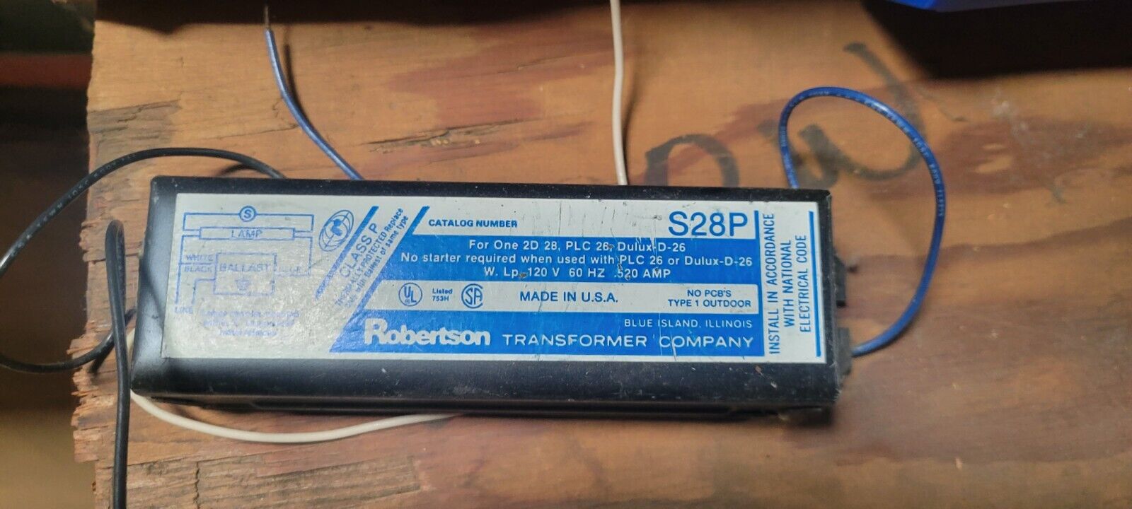 Robertson S28P Ballast