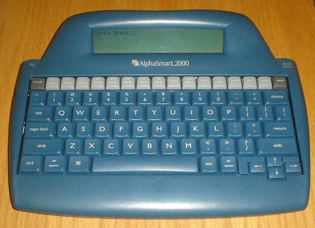 AlphaSmart 2000 Portable Keyboard Word Processor Tested