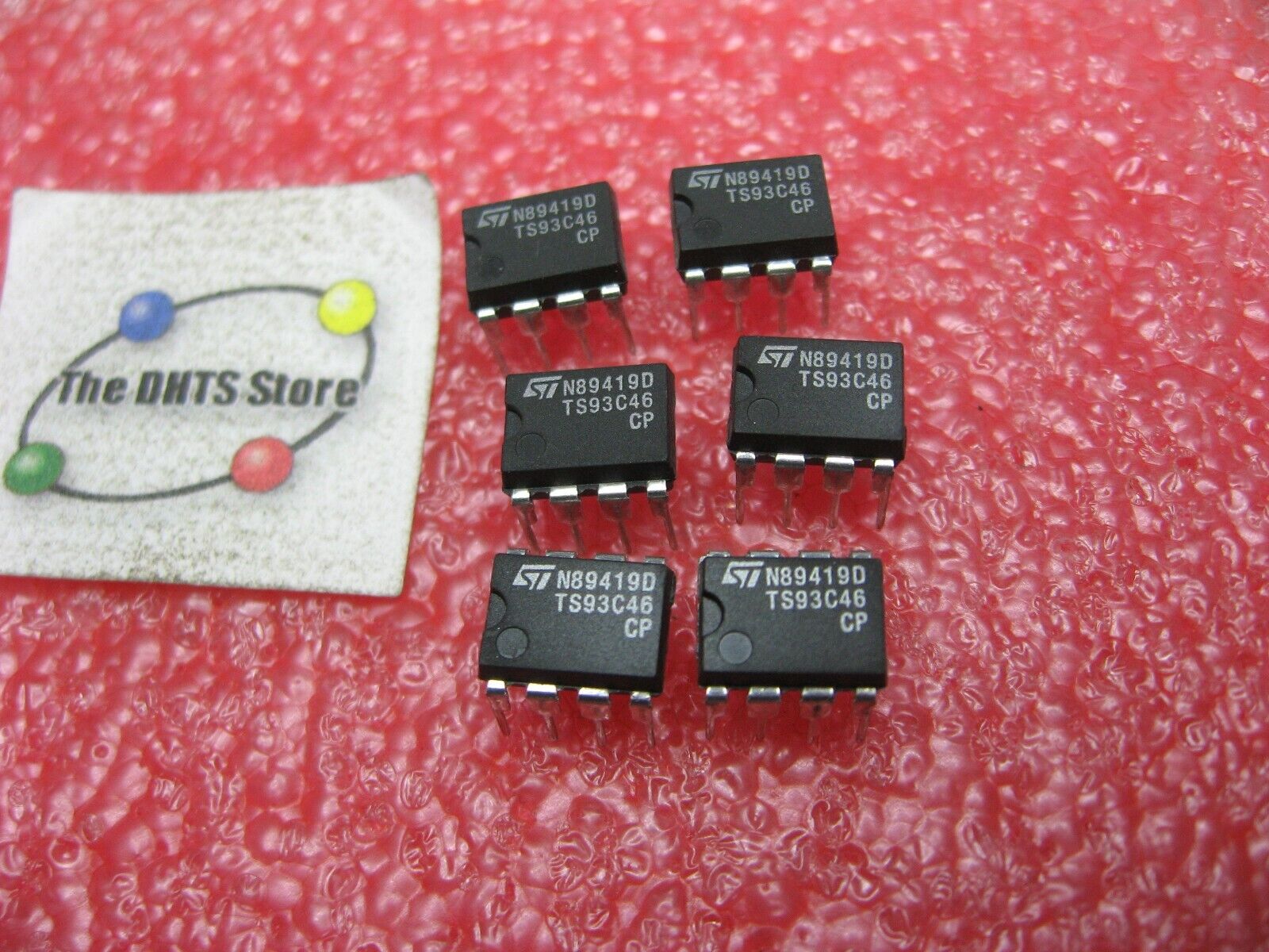 TS93C46CP ST Micro 1K-Bit Serial EEPROM M93C46 9346 - NOS Qty 6 