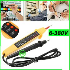 Electric AC/DC Voltage Detector Pen Tester 6-380V Voltmeter Ammeter Circuit 8in1 picture