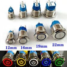Push Button 12/16/19/22mm Momentary Switch Waterproof Car Boat Led Light switchs picture