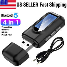 4 in 1 - Bluetooth 5.0 Transmitter Receiver USB Wireless 3.5mm Aux Audio Adapter picture