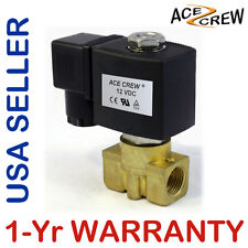3/8 inch 12V DC Brass Electric Solenoid Valve NPT Gas Water Air Normally Closed picture