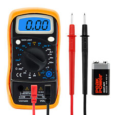Digital Voltmeter Ammeter Ohmmeter Multimeter Volt AC DC Tester Meter US Seller picture