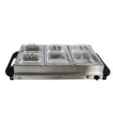 4 Section Buffet Server & Food Warmer in Stainless Steel picture