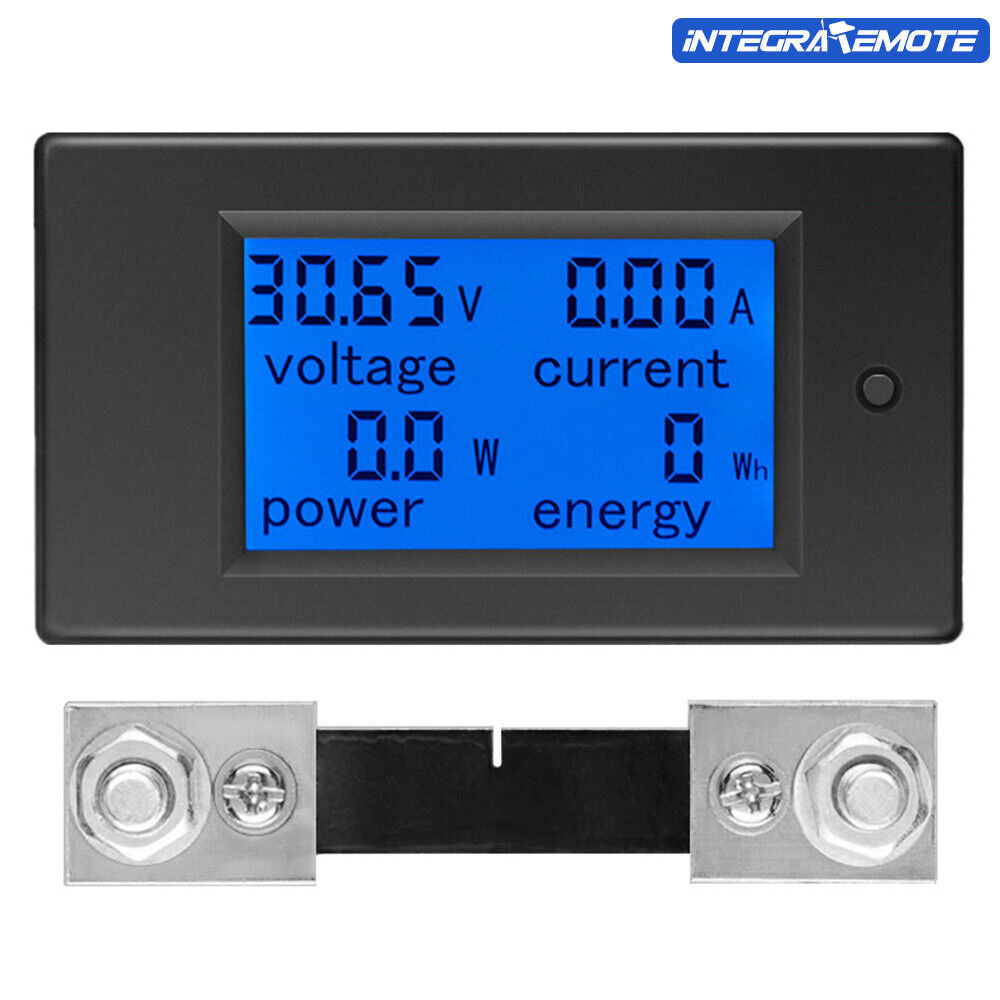DC6.5~100V LCD Digital Current Voltmeter Ammeter Power Energy Tester Meter Panel