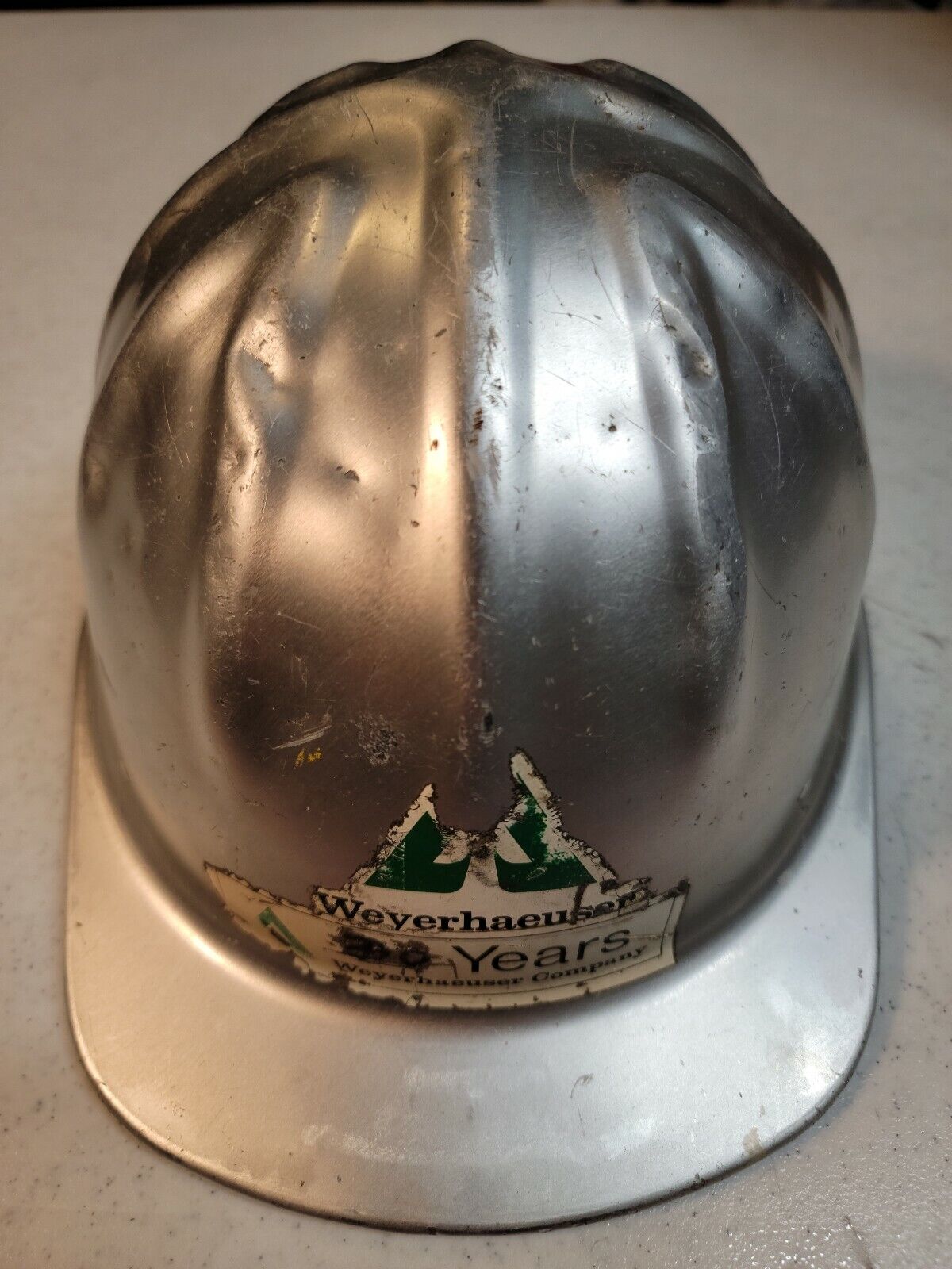 Vintage McDonald T Cap-Standard Mine Safety Appliances Co. Helmet Aluminum