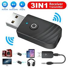 Wireless USB Bluetooth 5.0 Audio Transmitter Receiver 3in1 Adapter For TV PC Car picture