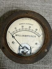 Vintage Meter Gauge Jewell Electrical Instrument Co. Milliamperes DC picture